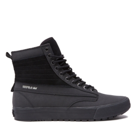 Supra GRAHAM CW Høye Sneakers Herre Svart/Svart | NO-92151